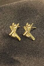 Brinco Pequeno Fé Banhado Em Ouro 18k [F027] - Image 2