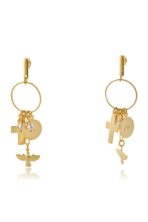Brinco Com Pingentes Religiosos Banhado Em Ouro 18k [F027] - Image 3