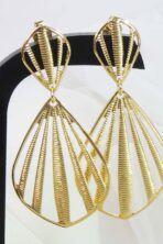 Brinco Grande De Concha Vazada Banhado Em Ouro 18k [F027] - Image 2