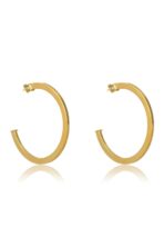 Brinco Argola Grande Clássica Banhado Em Ouro 18k [F027] - Image 3