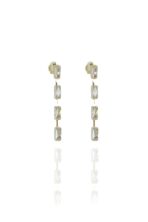 Brinco Corrente De Zircônias Banhado Em Ouro 18k [F027] - Image 3