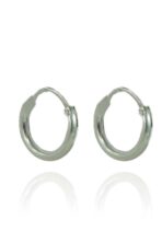 Brinco Argolinha Lisa 2x10 Em Prata 925 [F027] - Image 3