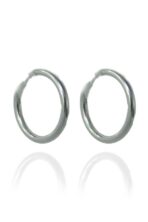 Brinco Argolinha Lisa 2x15 Em Prata 925 [F027] - Image 3