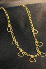 Choker Com Corações Banhado Em Ouro 18k [F027] - Image 2