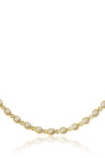 Choker Com Corrente De Mini Pérolas Banhado Em Ouro 18k [F027] - Image 3