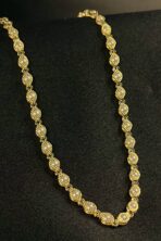 Choker Com Corrente De Mini Pérolas Banhado Em Ouro 18k [F027] - Image 2