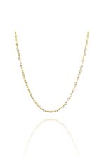 Choker Com Coração Vazado Pequeno Interligado Banhado Em Ouro 18k [F027] - Image 3