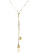 Colar Regulável Com Bolas Na Ponta Banhado Em Ouro 18k [F027] - Image 3