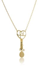 Colar Com Pingente Da Fé, Da Paz E Da Gratidão Banhado Em Ouro 18k [F027] - Image 3
