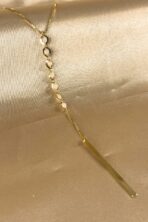 Colar Cumprido Com Mini Pérolas E Fio Banhado Em Ouro 18k [F027] - Image 2