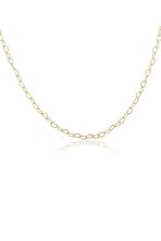 Colar De Corrente Com Elos Em Coração Banhado Em Ouro 18k [F027] - Image 3