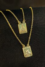 Escapulário Com Mini Medalhas Banhado Em Ouro 18k [F027] - Image 2