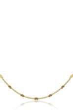 Colar Com Corrente Em Intervalos De Mini Corações Banhado Em Ouro 18k [F027] - Image 3