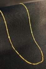 Colar Com Corrente Em Intervalos De Mini Corações Banhado Em Ouro 18k [F027] - Image 2