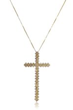 Colar Com Cruz Banhado Em Ouro 18k [F027] - Image 3