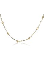 Colar Corrente Com Bolinhas Banhado Em Ouro 18k [F027] - Image 3
