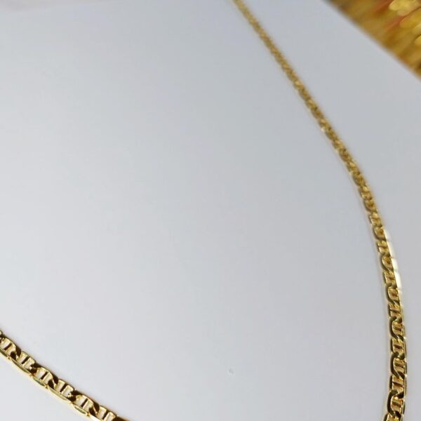 Colar Corrente Fino Banhado Em Ouro 18k Masculino [F027]