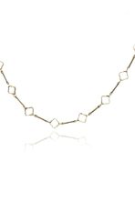 Colar Curto Flor Vazada Banhado Em Ouro 18k [F027] - Image 3