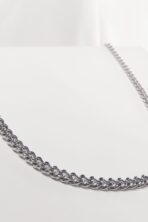 Colar Corrente Grumet 5mm Aço Inox Masculino [F027]