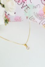 Colar Pingente Ponto De Luz Banhado Em Ouro 18k [F027] - Image 2