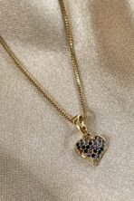 Colar Pingente Coração Com Zircônia Multicolor Banhado Em Ouro 18k [F027] - Image 2