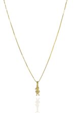Colar Pingente Menino Com Zircônia Colorida Banhado Em Ouro 18k [F027] - Image 3