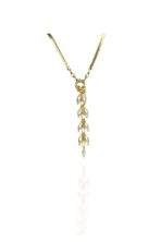 Colar Pérolas Ovaladas Fechamento Frontal Banhado Em Ouro 18k [F027] - Image 3