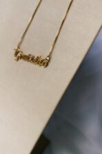 Colar Gratidão Banhado Em Ouro 18k [F027]