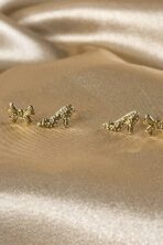 Duo De Sapatinho E Laço Banhado Em Ouro 18k [F027] - Image 2
