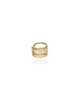 Piercing Fake Vazado Com Zircônia Banhado Em Ouro 18k [F027] - Image 3