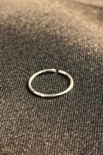 Piercing Círculo Liso Em Prata 925 [F027]