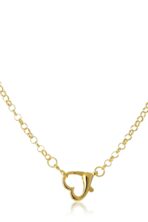 Pulseira Com Design De Elos Finos E Fecho De Coração Banhado Em Ouro 18k [F027] - Image 2