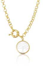 Pulseira Dourada Com Pingente árvore Da Vida Banhado Em Ouro 18k [F027] - Image 3