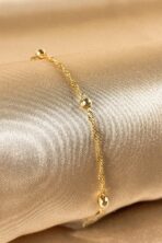 Pulseira De Bolinha Dourada Banhado Em Ouro 18k [F027] - Image 2