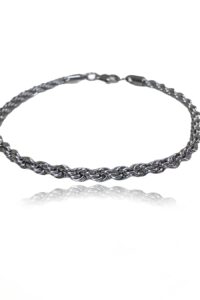 Pulseira Trançado Trabalhada Em Aço Inoxidável Masculina [F027] - Image 2
