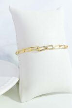 Pulseira Corrente Chapada Banhado Em Ouro 18k Masculina [F027] - Image 2