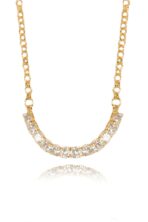 Pulseira Elos Redondos Com Faixa De Zircônia Banhado Em Ouro 18k [F027] - Image 3