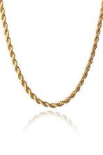 Pulseira Cordão Baiano 3,0 Banhado Em Ouro 18k [F027] - Image 3