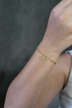 Pulseira Olho Grego Com Zircônias Coloridas Banhado Em Ouro 18k [F027]