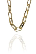 Pulseira De Elos Intercalados Grandes Banhados A Ouro 18k [F027] - Image 3