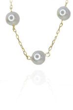 Pulseira De Pérolas Grandes Banhado Em Ouro 18k [F027] - Image 3