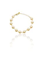 Pulseira Corrente De Pérolas Banhado Em Ouro 18k [F027] - Image 3