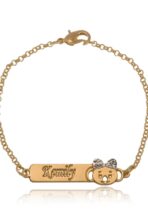 Pulseira Personalizada Chapada Com Nome Lilica E Tigor Folheado Em Ouro 18k [F027]