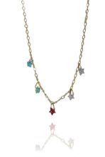 Tornozeleira De Estrelas De Zircônias Banhado Em Ouro 18k [F027] - Image 3