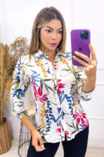 Blusa Crepe Manga Longa Folhagem [F081] - Image 2