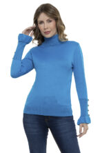 Blusa Tricot Manga Longa Cacharrel Botões [F081] - Image 5
