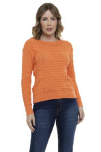 Blusa Tricot Relevo Trançada Manga Longa [F081] - Image 4