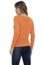 Blusa Tricot Relevo Trançada Manga Longa [F081] - Image 6