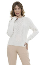 Blusa Tricot Trama Manga Longa [F081] - Image 3