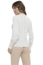 Blusa Tricot Trama Manga Longa [F081] - Image 4